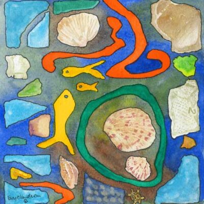 “Sea Glass in Blue”