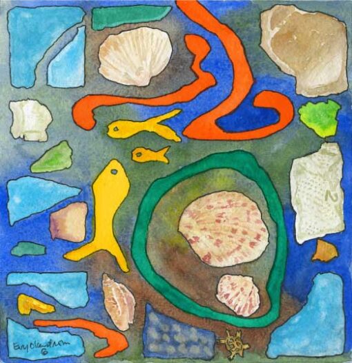 “Sea Glass in Blue”