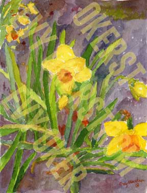 Lilies-8-x-10_5-From-PO-Artworks-KY-Spring-Daffodils