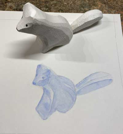 Evy-Okerstrom-Hub-Class-White-Fox-Monochromatic-Painting