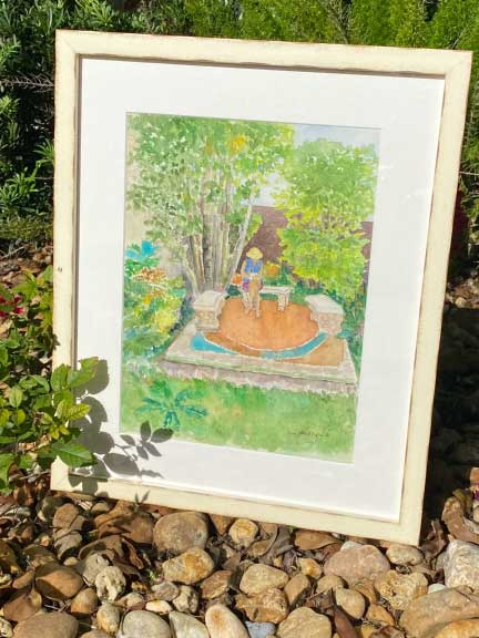 Evy-Okerstrom-Painting-in-the-Hub-Gardens
