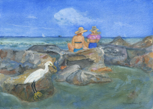 "Jetty Ladies Watching the Waves"
