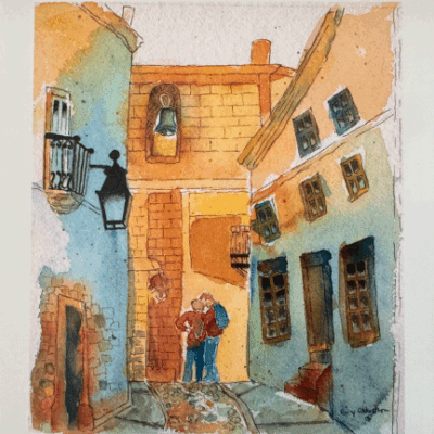 Street Scene in Spain